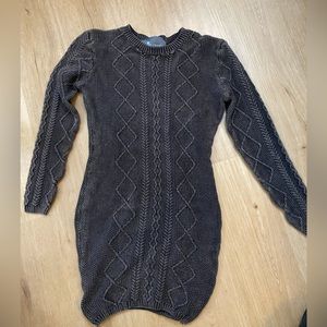 paper crane sweater dress